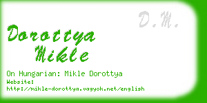 dorottya mikle business card